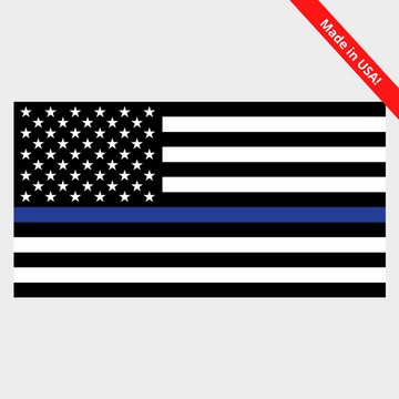 Blue Line Flag Vehicle Magnet (x2)